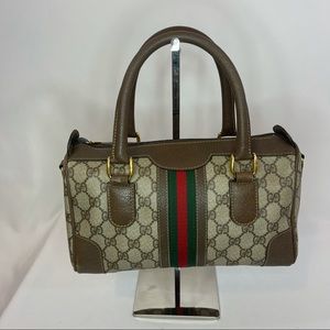 AUTHENTIC Vintage Gucci GG Boston Bag